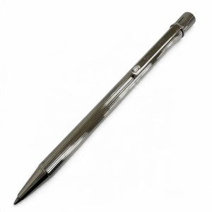 極美品□Cartier カルティエ マスト ドゥ カルティエ ストライプ柄 ツイスト式 ボールペン シルバー フランス製 メンズ 筆記確認済み