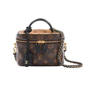 【中古】ルイヴィトンLOUIS VUITTON ハンドバッグ ヴァニティNVPM M45165 ブラウン