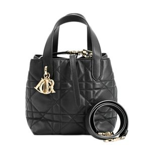 【中古】ディオールDior ハンドバッグ トゥージュールバーティカルトートバッグスモール M2835OSNW_M900 カーフ ブラック