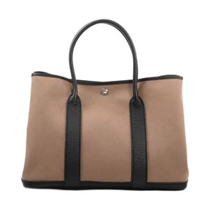 【中古】エルメスHERMES トートバッグ ガーデンパーティPM トワルオフィシエ/ネゴンダ エトープ