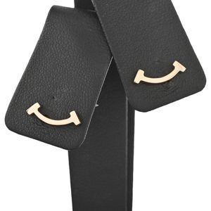 【中古】ティファニーTIFFANY&Co. ピアス Tスマイル ミニ K18ピンクゴールド