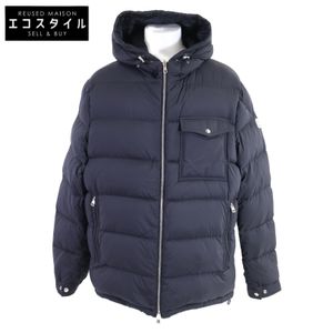 Moncler ERABLE Nylon Logo Print Double-Zip Reversible Hooded Down Jacket (5)- Excellent Condition [Used]