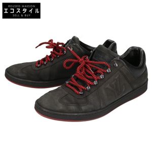 LOUIS VUITTON 压印Logo皮革低帮运动鞋 7 1/2【二手】