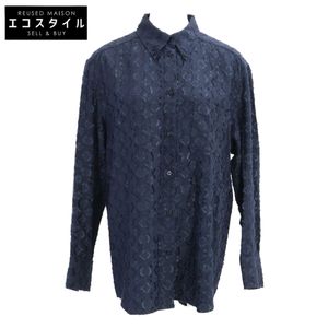 LOUIS VUITTON [미사용급/국내정품/23년제] RW232W XEY FPBL06 실크 혼방 리버스 모노그램 페일 쿠페 셔츠 38 [중고]
