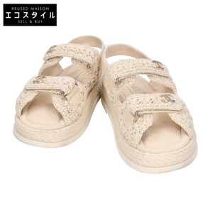 Chanel 샤넬 【미품/26SS】G46339 코코마크 크로셰 스트랩 샌들 37【중고】
