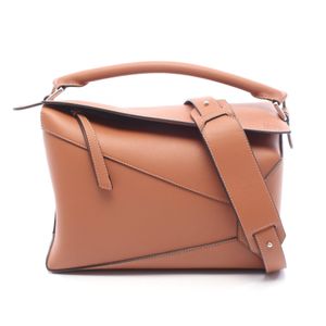 【二手】 LOEWE Puzzle Edge 中型兩用手提包 A510P49X232530 真皮單肩包 女士 全新