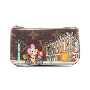 【中古】 ルイ・ヴィトン LOUIS VUITTON コインケース ポシェットクレ キーリング付き M81639 キャンバス ポシェット・クレ レディース Used B