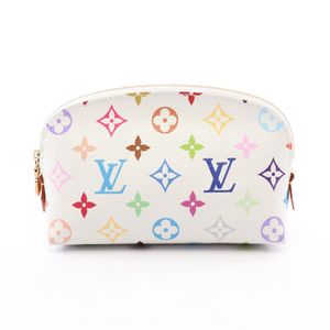 【中古】 ルイ・ヴィトン LOUIS VUITTON ポーチ LV × TM ポシェット コスメティック M13744 ブロン レザー LV×TM ポシェット・コスメティックPM レディース 未使用