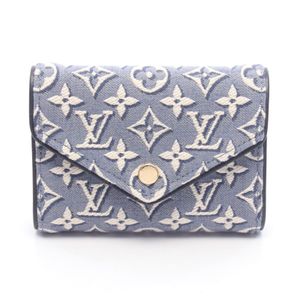【中古】 ルイ・ヴィトン LOUIS VUITTON 三つ折り財布 ポルトフォイユ ヴィクトリーヌ M29924 モノグラム・ブルー キャンバス レザー ポルトフォイユ・ヴィクトリーヌ