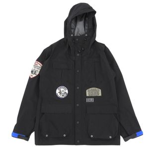 成色極佳 ▲ Marmot NEIGHBORHOO 092DEMAN-JKM04 山地派克大衣 GORE-TEX 尼龍 GORE-TEX 貼布刺繡夾克 山地派克大衣 黑色 S 正品 男款