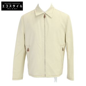 Hermes [Domestic Genuine] Cotton x Nylon Zip-Up Jacket 48 [Pre-owned]