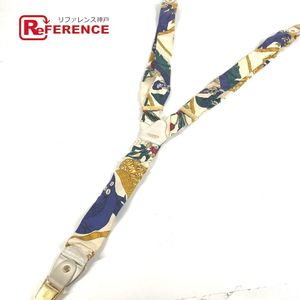 HERMES ヴィンテージ ロゴ 総柄 サスペンダー