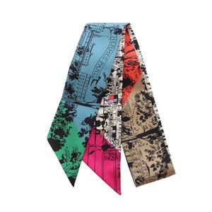 [Used] Hermes HERMES Scarf Twilly A L'OMBRE DES BOULEVARDS RIBON Silk Twilly Women's Used A