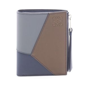 【二手】 LOEWE雙折皮夾 Puzzle 超薄緊湊型皮夾 C510W73X090623 真皮皮夾 女士新款