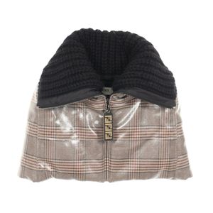 【二手】Fendi FENDI格紋短CAPE， FAA406，CAPE，二手