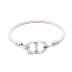 [Used] Dior Bracelet HOM CD SIMPLE CORD BRA B2901HOMLE007M Leather Bracelet Men's New
