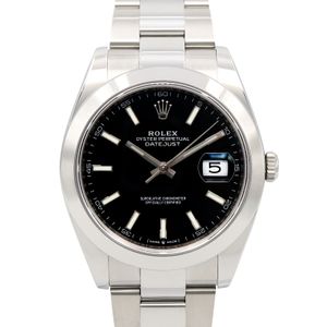 [Used] ROLEX Datejust 41 Random Serial Number 126300 BK/BA Stainless Steel Watch Men's Used A
