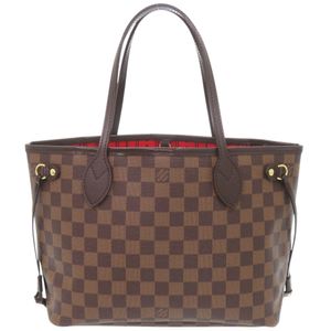 未使用 LOUIS VUITTON Neverfull PM Damier N51109 Cerise 托特包 LV 0679【二手】
