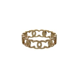 近全新 Chanel Coco Mark Logo 戒指 AB6413 13號 金戒指 1661 [二手] CHANEL