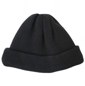 crepuscule 크레푸스큘 Knit Cap 롤 니트 캡 ONE SIZE BLACK 비니 와치 캡 모자(기타) 【중고】【crepuscule】