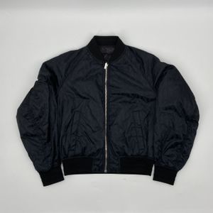 【二手】 Christian Dior 克里斯汀·迪奧 Oblique/Solid 雙面飛行員夾克/MA-1 款式 FR 48 尼龍/聚酯纖維 183C432A4462 黑色尼龍夾克
