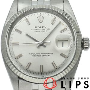 Rolex Datejust Men's Antique Watch 1601(3) K18WG/SS Men's Watch Silver Overhauled & Polished 1970 Excellent Condition [Used]