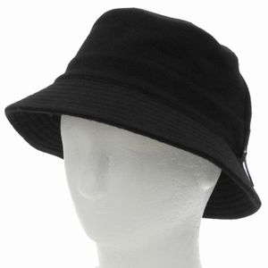 미사용급 Hermes 에르메스 울 캐시미어 혼방 가죽 풀 사이드 지퍼 버킷햇 블랙 56 프랑스제 여성용