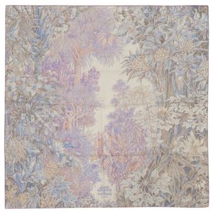 Unused ▲HERMES 244121S Carre Geant Carre 140 Palermo Botanical Garden Cashmere Silk Scarf Multi-color Made in France Women's with Box