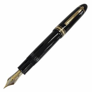 全新MONTBLANC Meisterstück 149 鋼筆，18K 金筆尖 (F)，黑色和金色裝飾，德國製造，男士款。