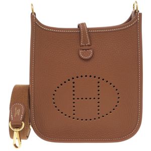 Excellent condition Hermes Evelyne TPM Amazon Taurillon Clemence Gold K stamp (2025 production) Shoulder bag Brown 0431 [Used] HERMES