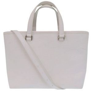 Balenciaga 小號 Shopper BB Signature 702699 PVC 白色手提包/兩用單肩包 白色 1004 [二手] BALENCIAGA
