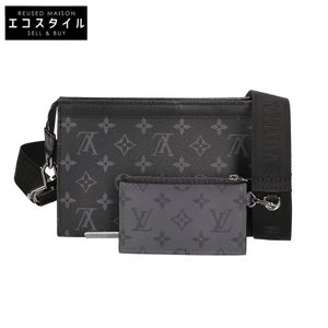 Louis Vuitton M81124 Monogram Eclipse Reverse Gaston Wearable Wallet (Excellent Condition, Used)