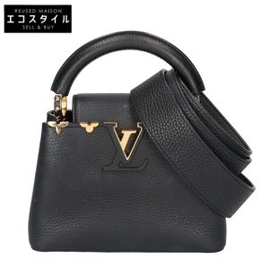 Louis Vuitton M56669 Taurillon Leather Capucines Mini 2-Way Shoulder Bag [Used]