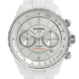 Chanel J12 Superleggera Watch, Cal. 54915 H3410, White Ceramic, Automatic Chronograph, White Dial, Men's [Used]