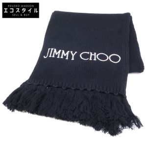 ジミーチュウ 【美品】J000151356 ロゴ ウール フリンジ 【中古】