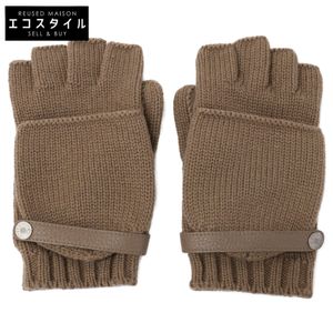 エルメス 【美品】ボルチモア カシミヤニット/ディアスキン M【中古】