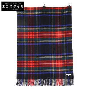 ジョンストンズ 【美品】タータンチェック カシミヤ フリンジ 【中古】