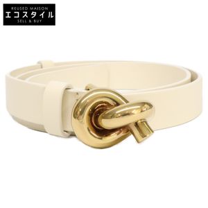 BOTTEGA VENETA [Excellent Condition] Knot Buckle Narrow Belt 70CM 28IN [Pre-owned]
