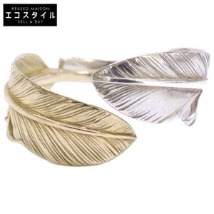 타로 와시미(Taro Washimi) S K18 feather & S feather 반지 [중고]