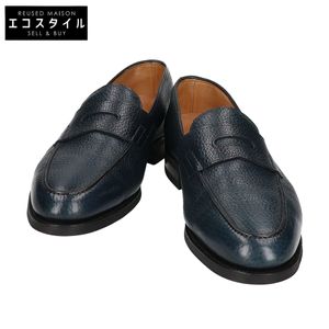 JOHN LOBB 로페즈 그레인 레더 비브람 솔 로퍼 9E【중고】
